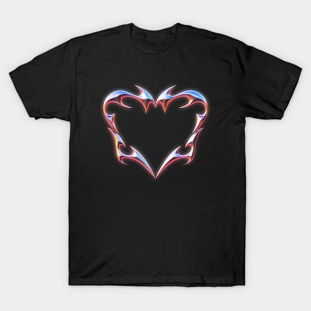 3D Holographic Gothic Design Element T-Shirt by Abeer Ahmad